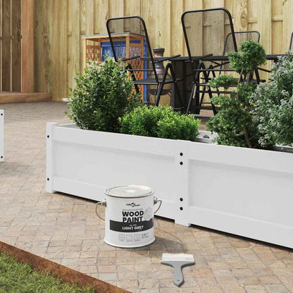 Holzfarbe Grau 2,5 l Wanddruck