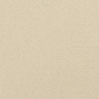Bettgestell ohne Matratze Creme 120x190 cm Stoff