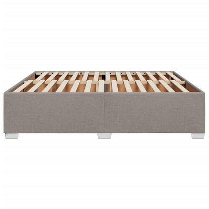 Bettgestell ohne Matratze Taupe 180x200 cm Stoff