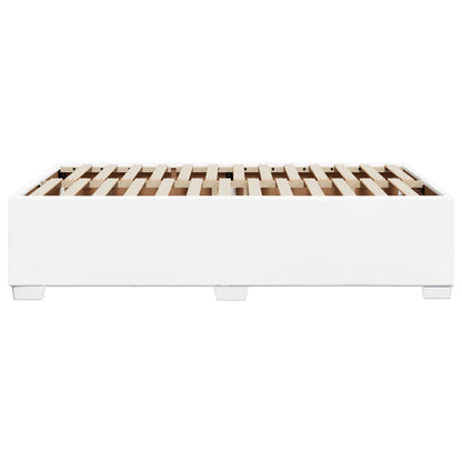 Bettgestell ohne Matratze Weiß 120x190 cm Kunstleder