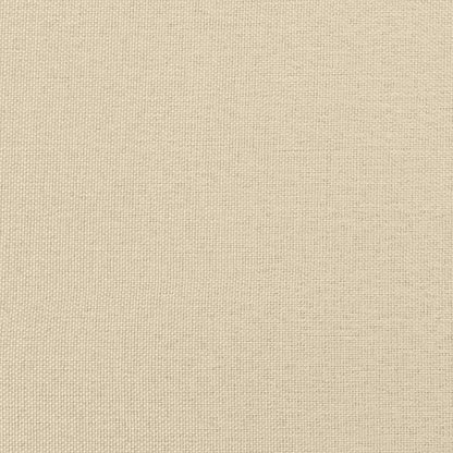 Bettgestell ohne Matratze Creme 120x200 cm Stoff