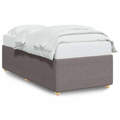 Bettgestell ohne Matratze Taupe 90x190 cm Stoff