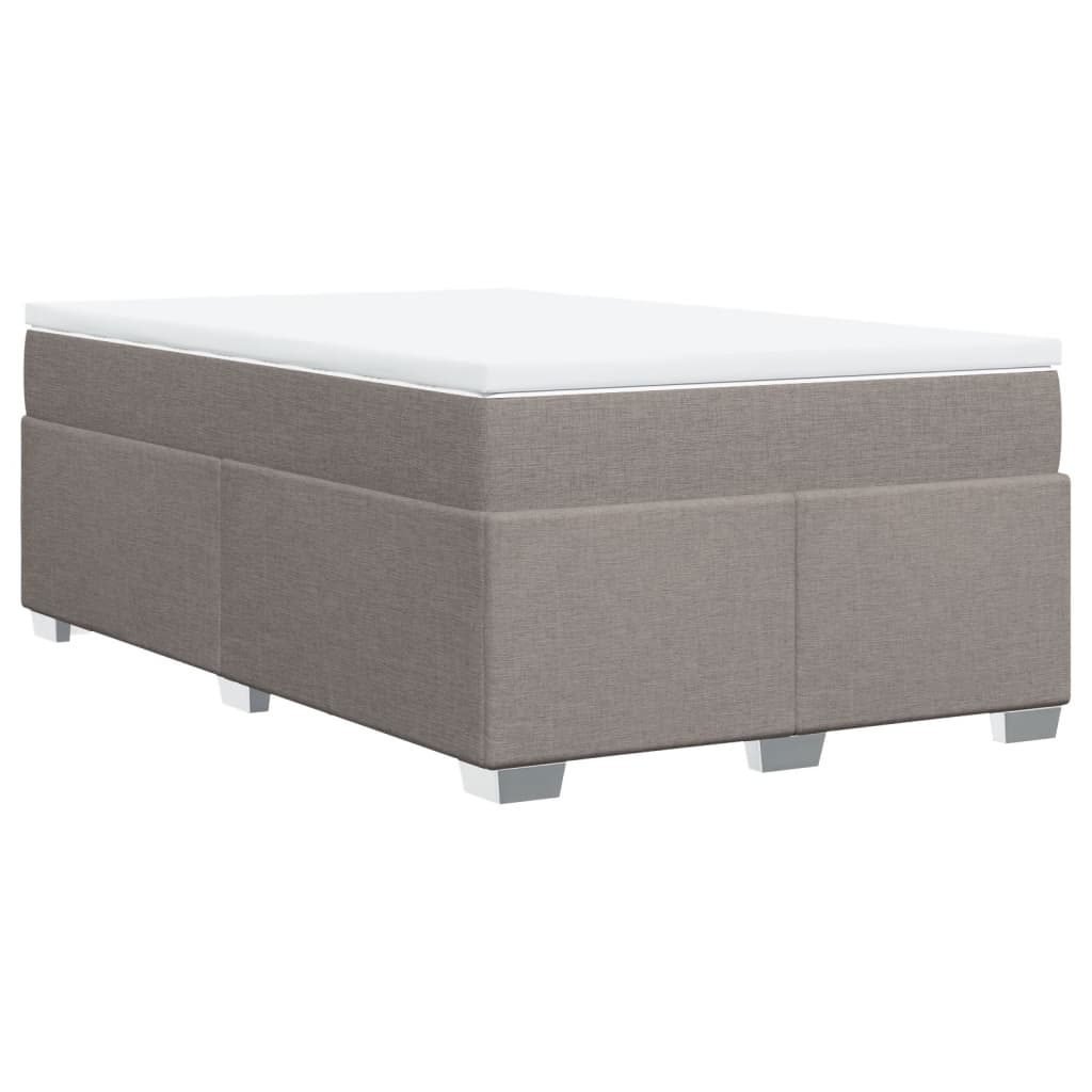 Boxspringbett mit Matratze Taupe 120x190 cm Stoff