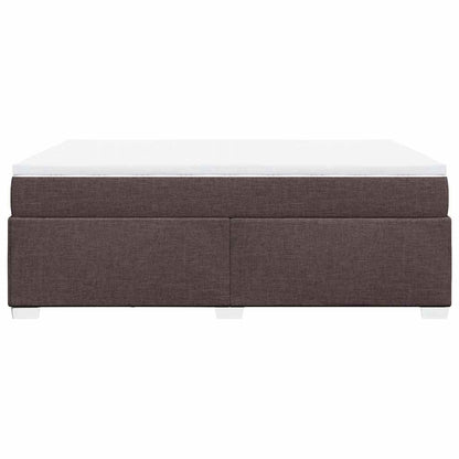 Boxspringbett mit Matratze Dunkelbraun 140x190 cm Stoff