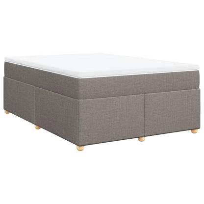 Boxspringbett mit Matratze Taupe 140x190 cm Stoff