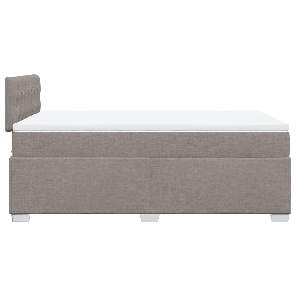 Boxspringbett mit Matratze Taupe 120x190 cm Stoff