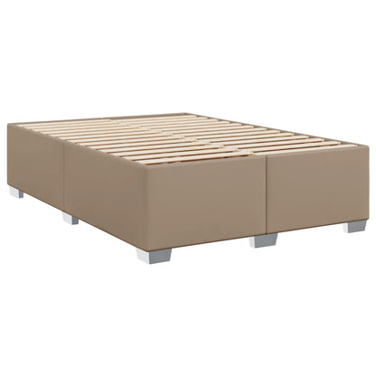 Boxspringbett Matratze Cappuccino-Braun 140x190cm Kunstleder