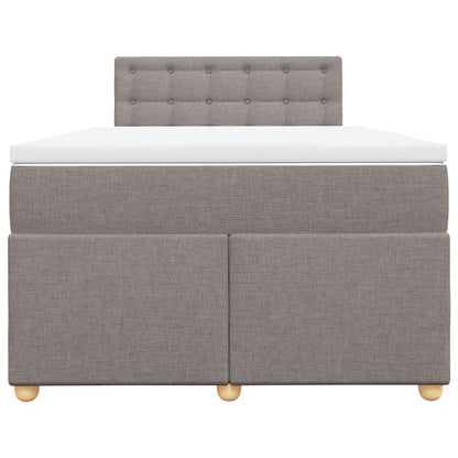 Boxspringbett mit Matratze Taupe 120x190 cm Stoff