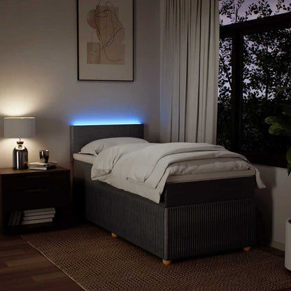 Boxspringbett mit Matratze Taupe 90x190 cm Stoff