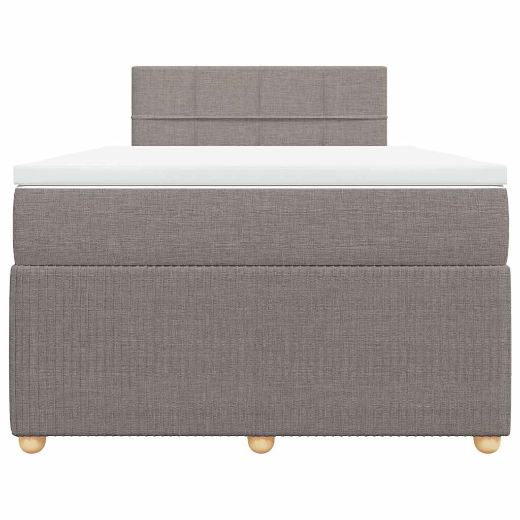Boxspringbett mit Matratze Taupe 120x190 cm Stoff