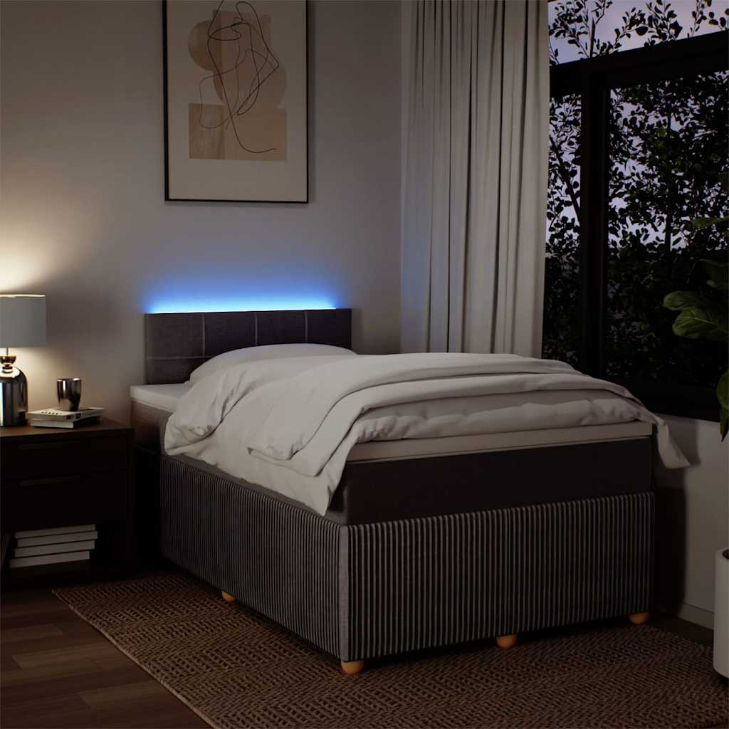 Boxspringbett mit Matratze Taupe 120x200 cm Stoff