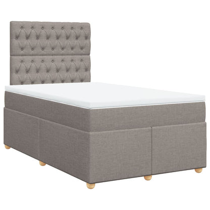 Boxspringbett mit Matratze Taupe 120x190 cm Stoff