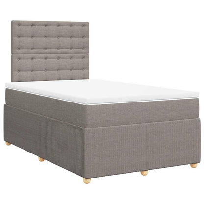 Boxspringbett mit Matratze Taupe 120x190 cm Stoff