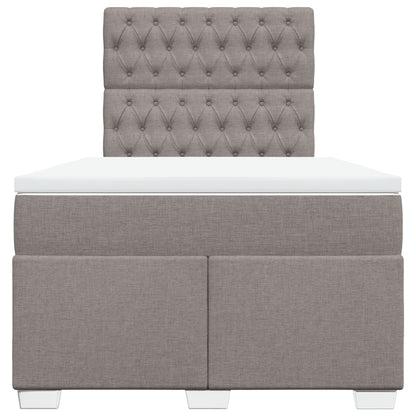 Boxspringbett mit Matratze Taupe 120x190 cm Stoff