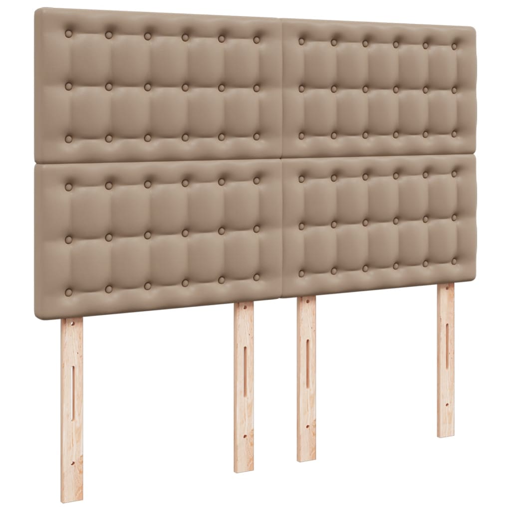 Boxspringbett Matratze Cappuccino-Braun 140x190cm Kunstleder