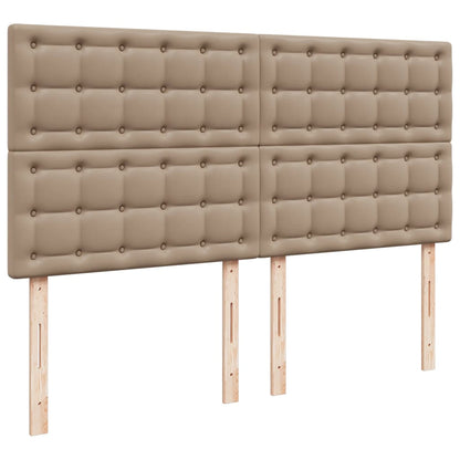 Boxspringbett Matratze Cappuccino-Braun 180x200 cm Kunstleder