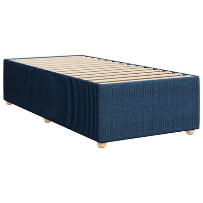 Boxspringbett mit Matratze Blau 90x190 cm Stoff