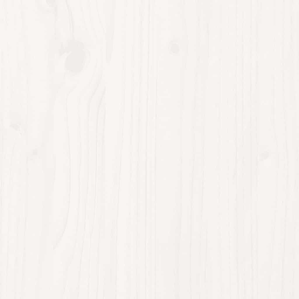 Futon Schlafsofa mit Matratze Weiß 90x206x11 Massivholz Kiefer