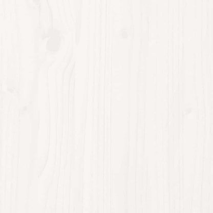 Futon Schlafsofa mit Matratze Weiß 90x206x11 Massivholz Kiefer