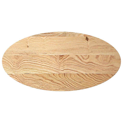 Tischplatte 100x50x2 cm Massivholz Eiche Oval