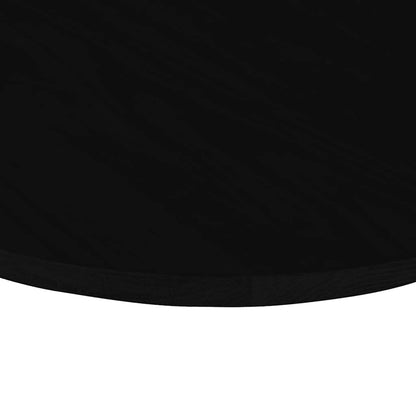 Tischplatte Dunkelbraun 120x60x2 cm Massivholz Eiche Oval