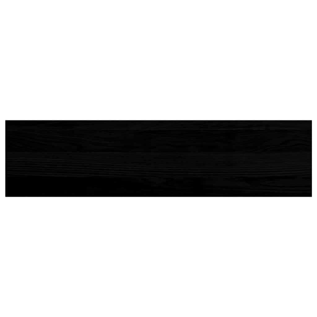 Fensterbänke 2 Stk. Dunkelbraun 80x20x2 cm Massivholz Eiche