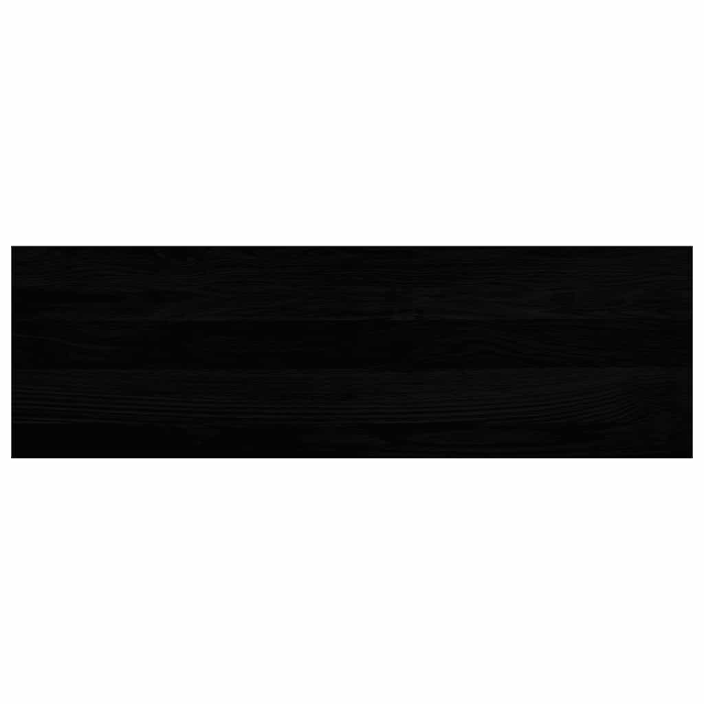 Fensterbänke 2 Stk. Dunkelbraun 80x30x2 cm Massivholz Eiche