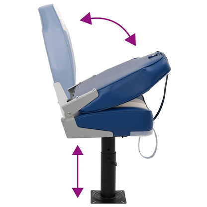 4-tlg. Bootssitz-Set Klappbar Hohe Rückenlehne