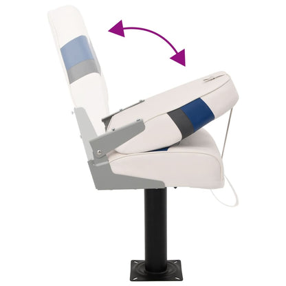 2-tlg. Bootssitz-Set Klappbar Hohe Rückenlehne