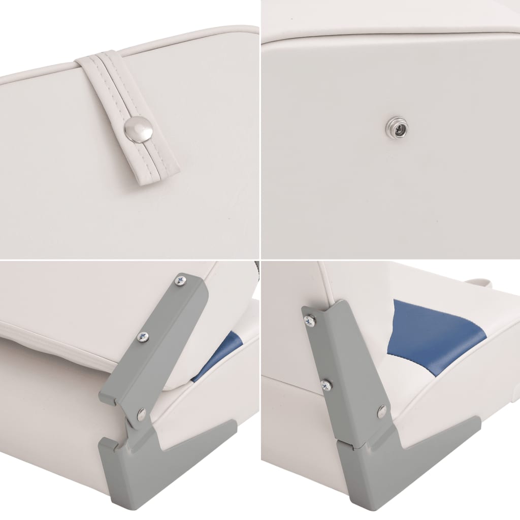 2-tlg. Bootssitz-Set Klappbar Hohe Rückenlehne