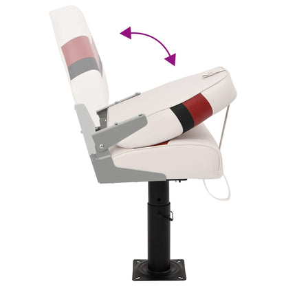 4-tlg. Bootssitz-Set Klappbar Hohe Rückenlehne