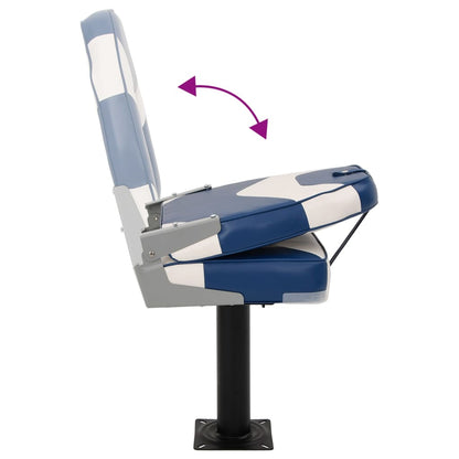 4-tlg. Bootssitz-Set Klappbar Hohe Rückenlehne