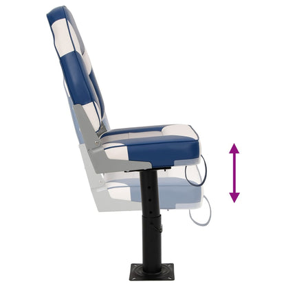 4-tlg. Bootssitz-Set Klappbar Hohe Rückenlehne