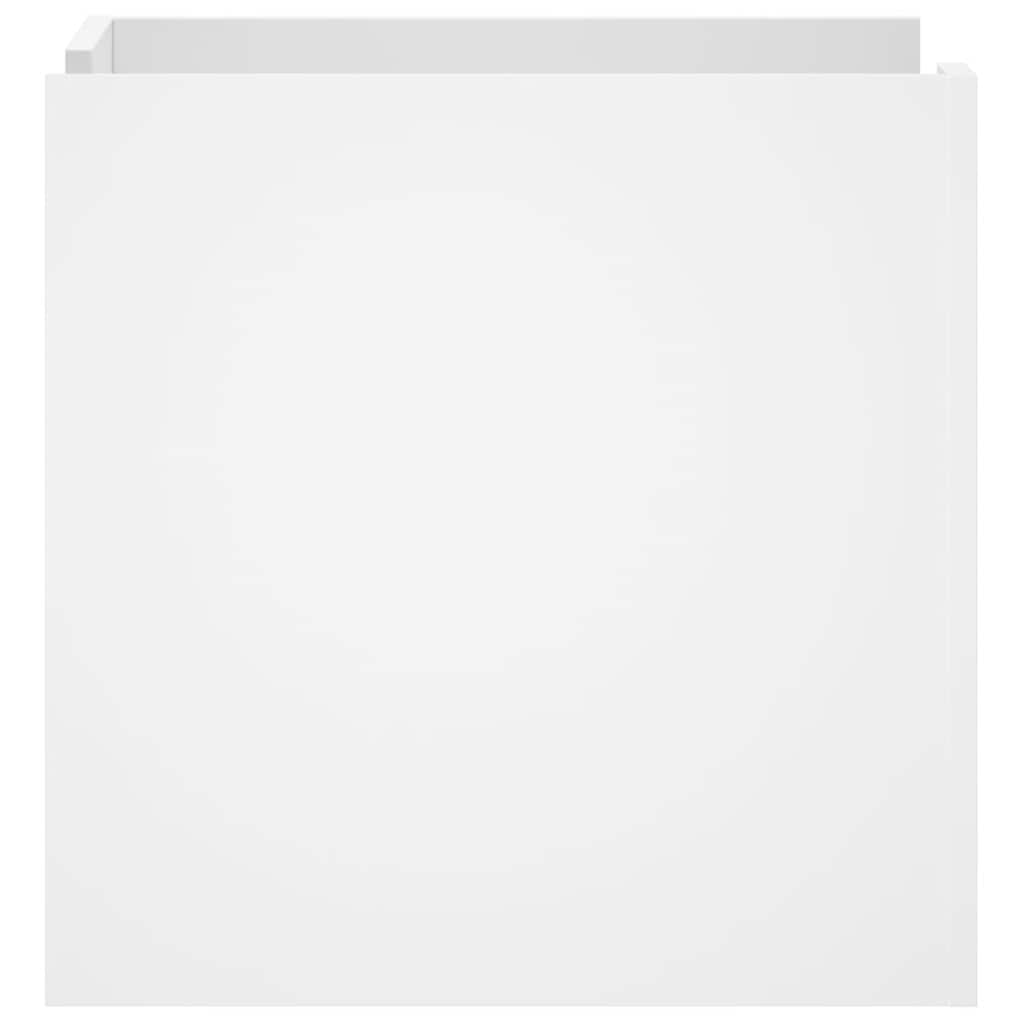 Nachttisch Weiß 45x50x50 cm Holzwerkstoff