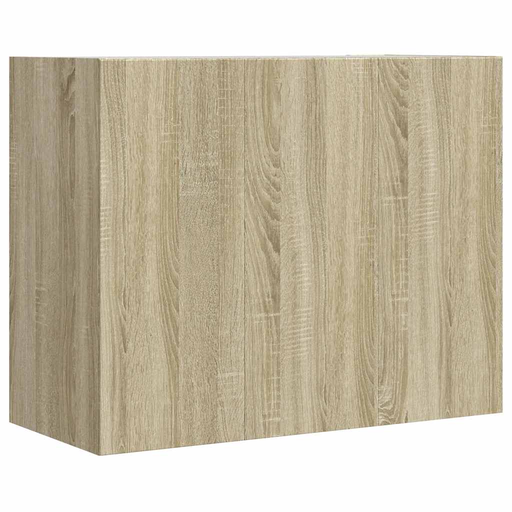 Wandregal Sonoma-Eiche 75x35x60 cm Holzwerkstoff