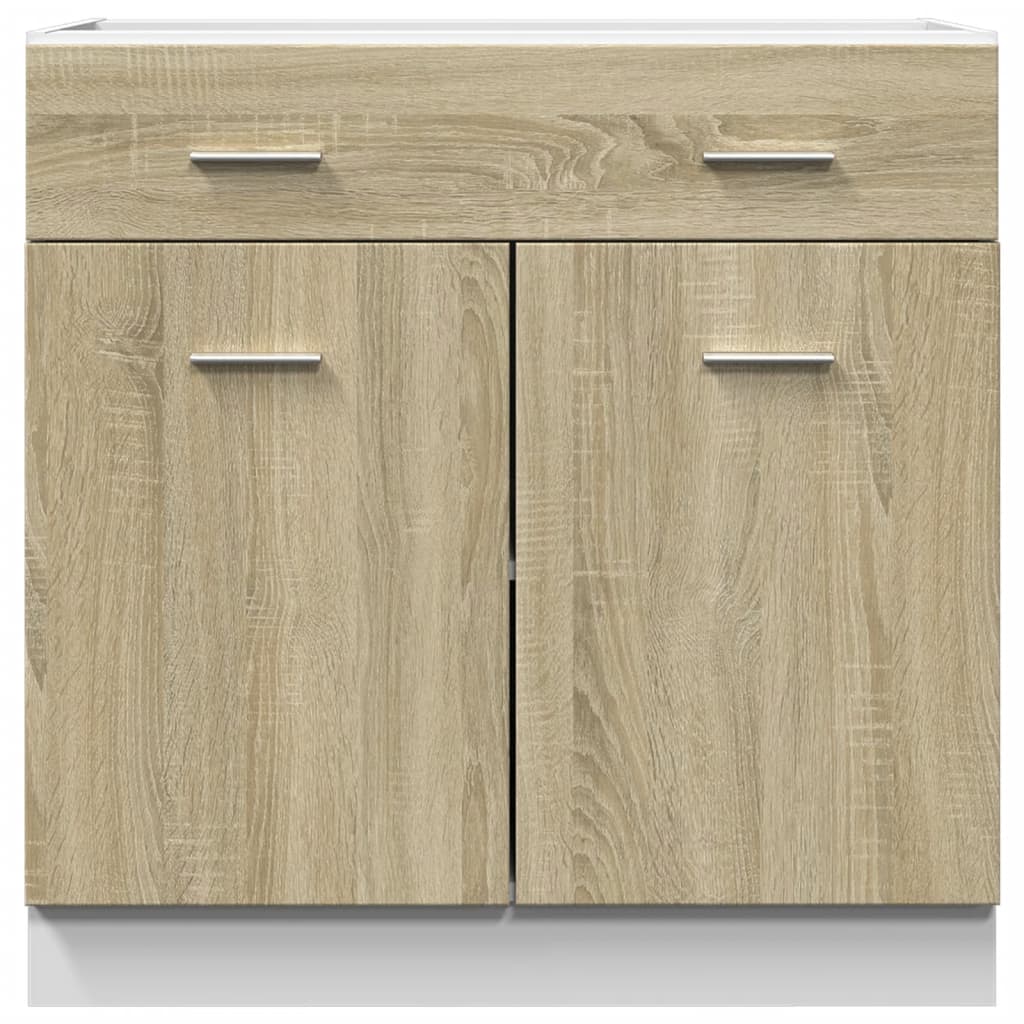 Schubunterschrank Lyon Sonoma-Eiche 80x46x81,5 cm Holzwerkstoff