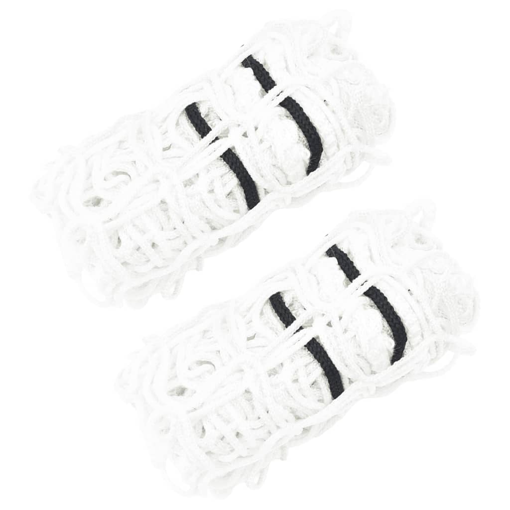 Heunetze 2 Stk. Rund Weiß 75x50 cm PP