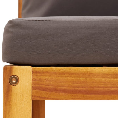 Gartensofas-Ecke mit Kissen 2 Stk. Holz Akazie & Seil