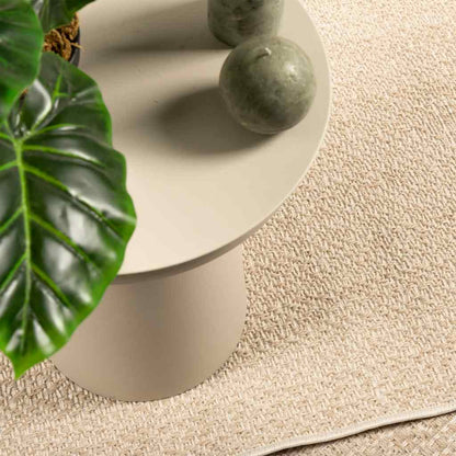 Teppich ZIZUR Beige 160x230 cm Jute-Optik Indoor und Outdoor