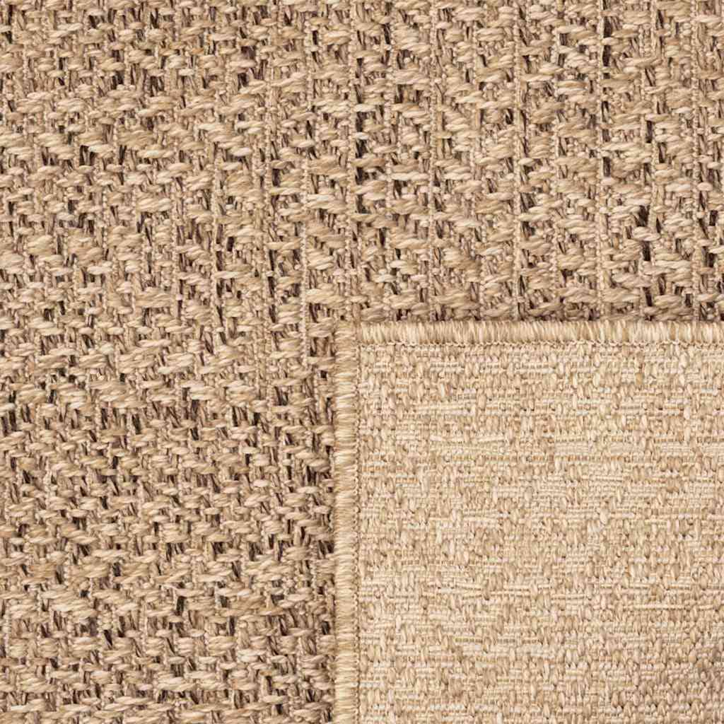 Teppich ZIZUR Beige 160x230 cm Jute-Optik Indoor und Outdoor