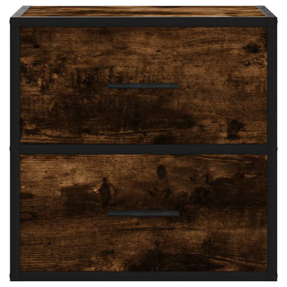 Wand-Nachttische 2 Stk. Räuchereiche 40x31x39,5 cm