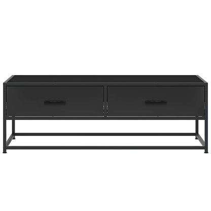 Couchtisch Schwarz 100x50x35 cm Holzwerkstoff und Metall