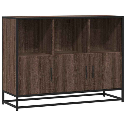 Sideboard Braun Eichen-Optik 100x35x76 cm Holzwerkstoff