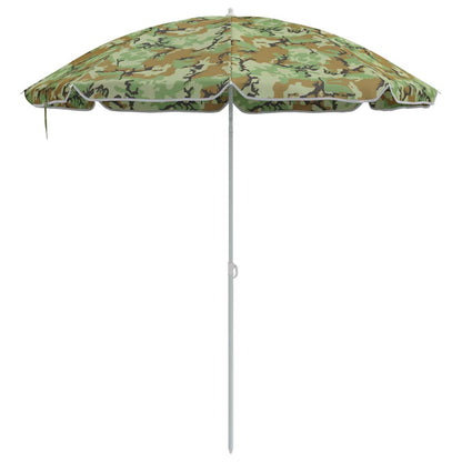 Strandparasol Tarnung 206 x 206 x 212 cm Polyester und Metall