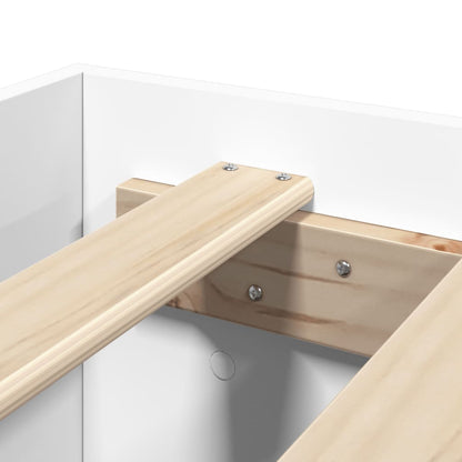 Bettgestell ohne Matratze Weiß 180x200 cm Holzwerkstoff