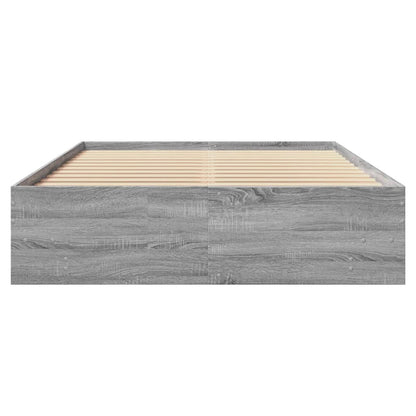 Bettgestell Grau Sonoma 120x200 cm Holzwerkstoff