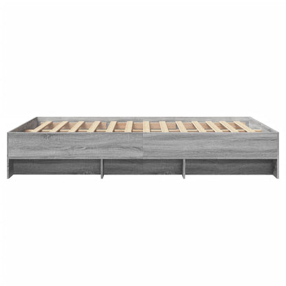 Bettgestell Grau Sonoma 140x190 cm Holzwerkstoff