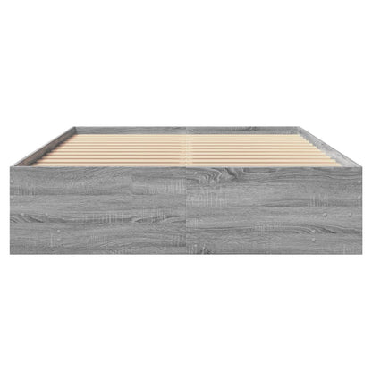 Bettgestell Grau Sonoma 120x190 cm Holzwerkstoff