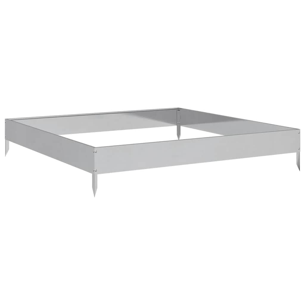 Hochbeet 100x100x18,5 cm Verzinkter Stahl