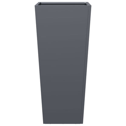 Pflanzkübel 2 Stk. Anthrazit 35x35x75 cm Stahl